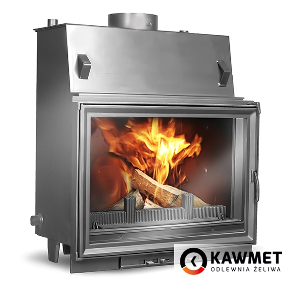 Каминная топка KawMet W7CO-25.3 кВт с водяным контуром